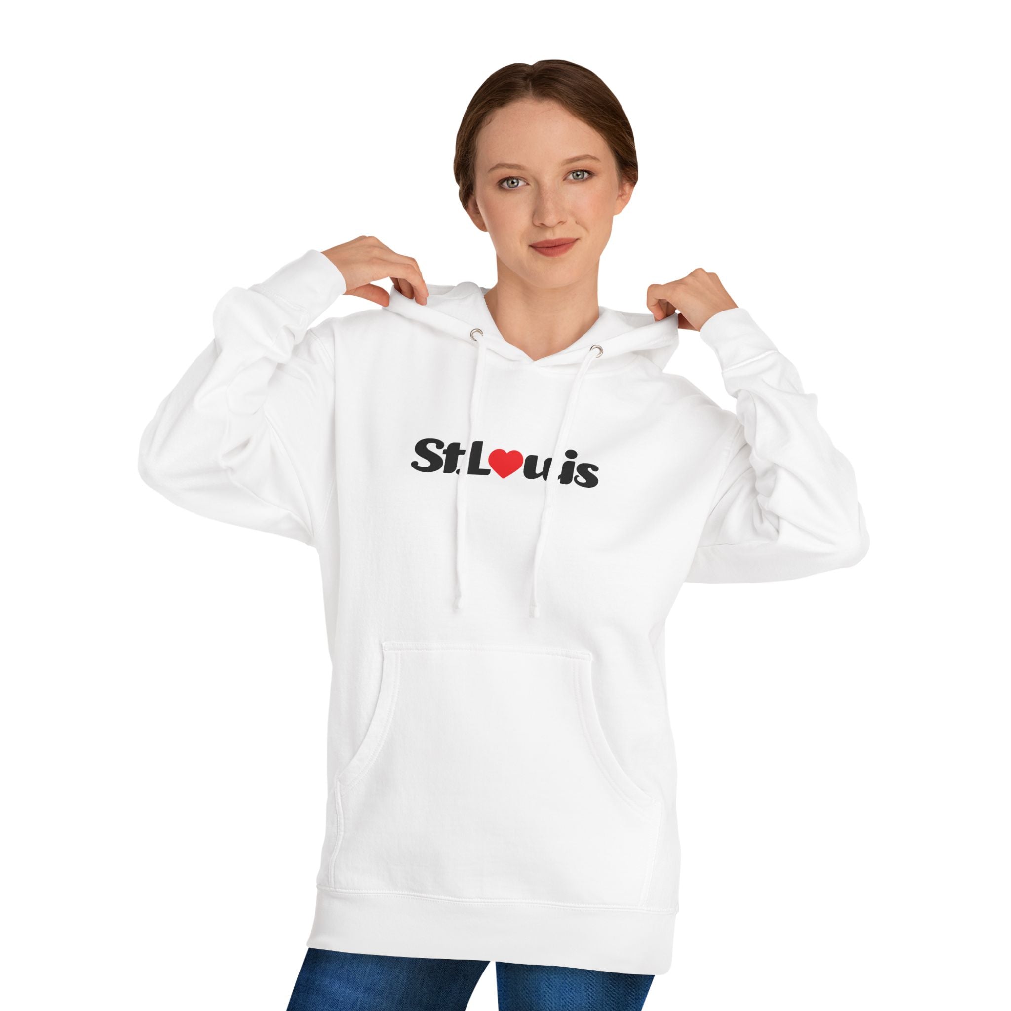 Heart St. Louis Magazine Logo Unisex Hoodie Sweatshirt - White