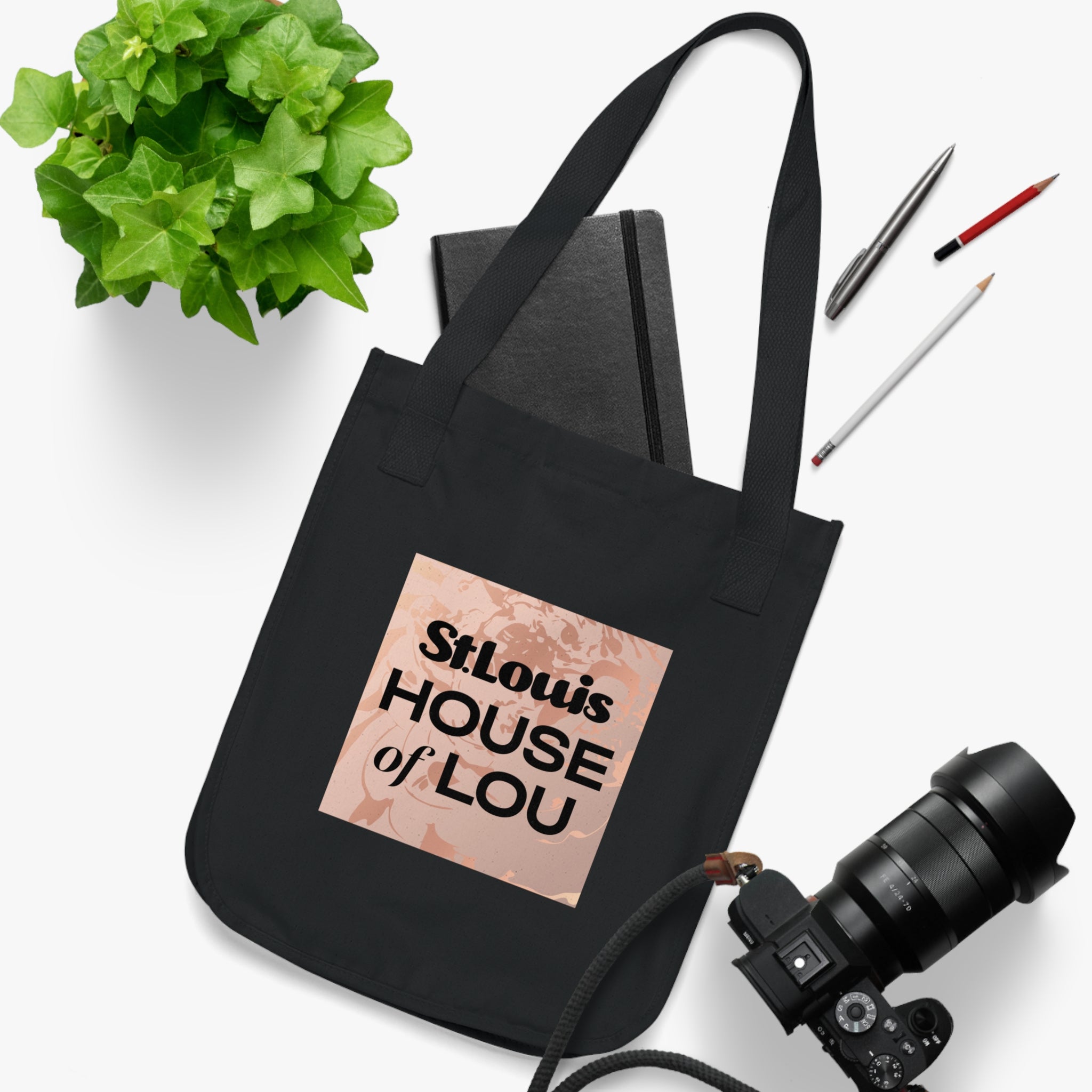 St. Louis Magazine House of Lou Podcast Organic Canvas Tote