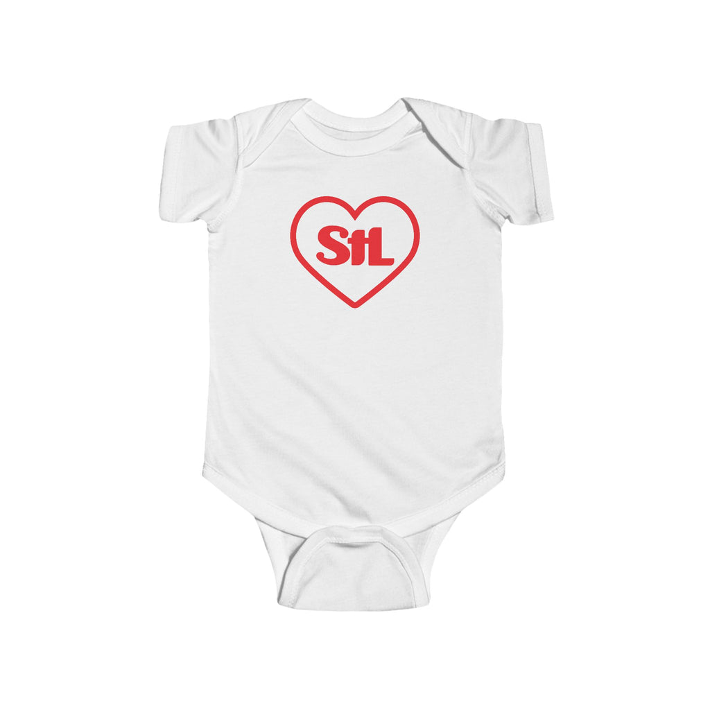 Heart "StL" onesie