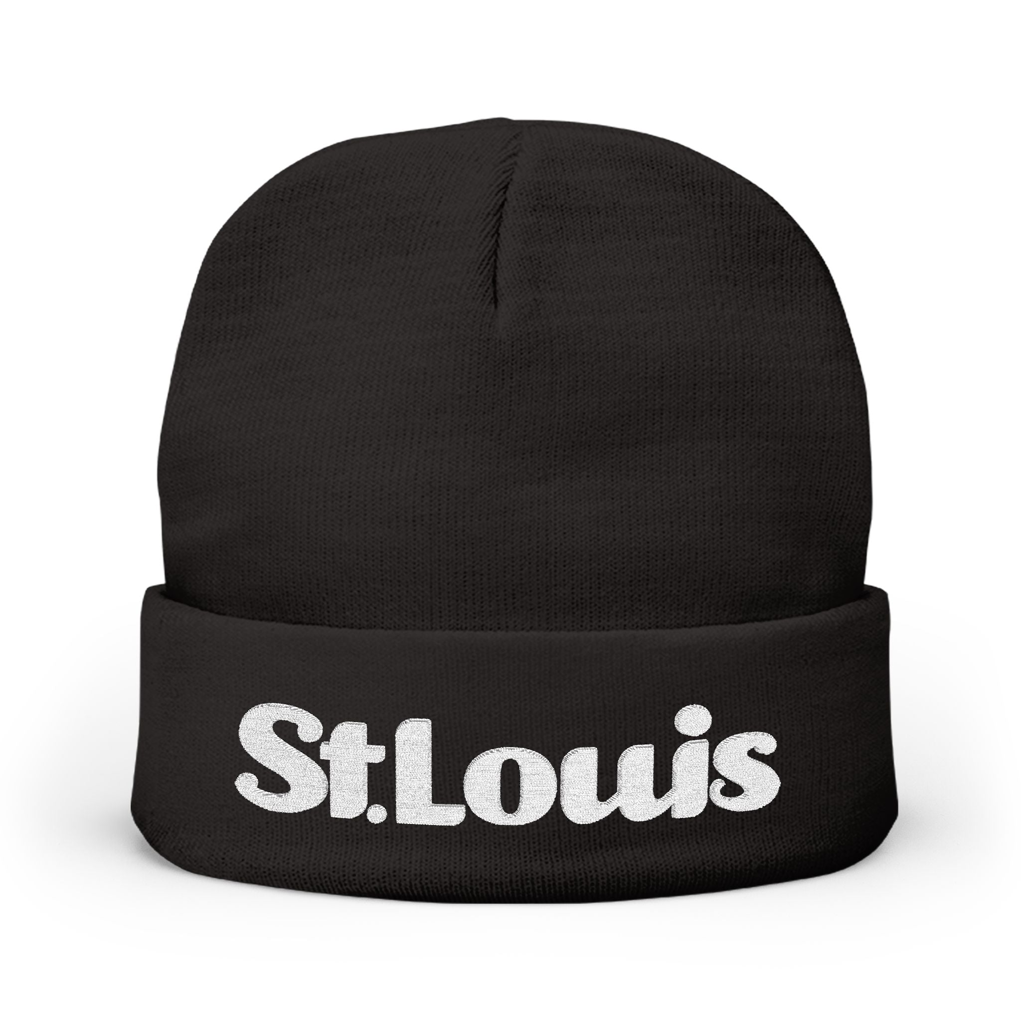 St Louis Magazine Logo Knit Beanie - Black