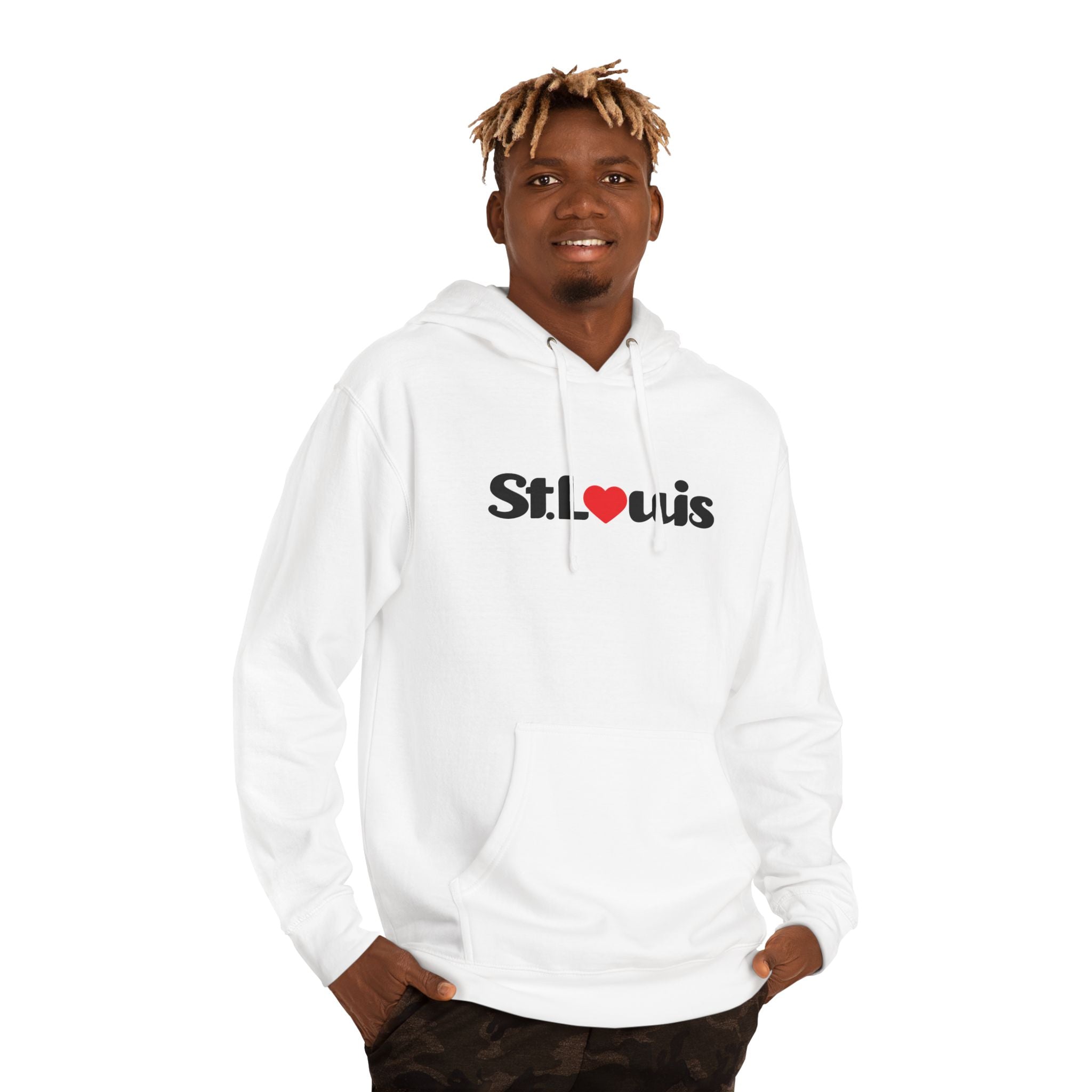 Heart St. Louis Magazine Logo Unisex Hoodie Sweatshirt - White