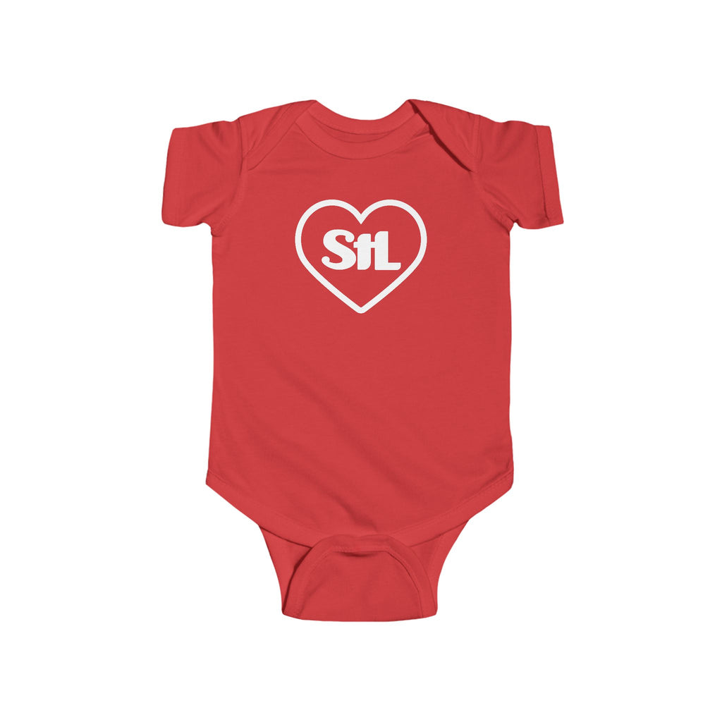 Heart "StL" onesie