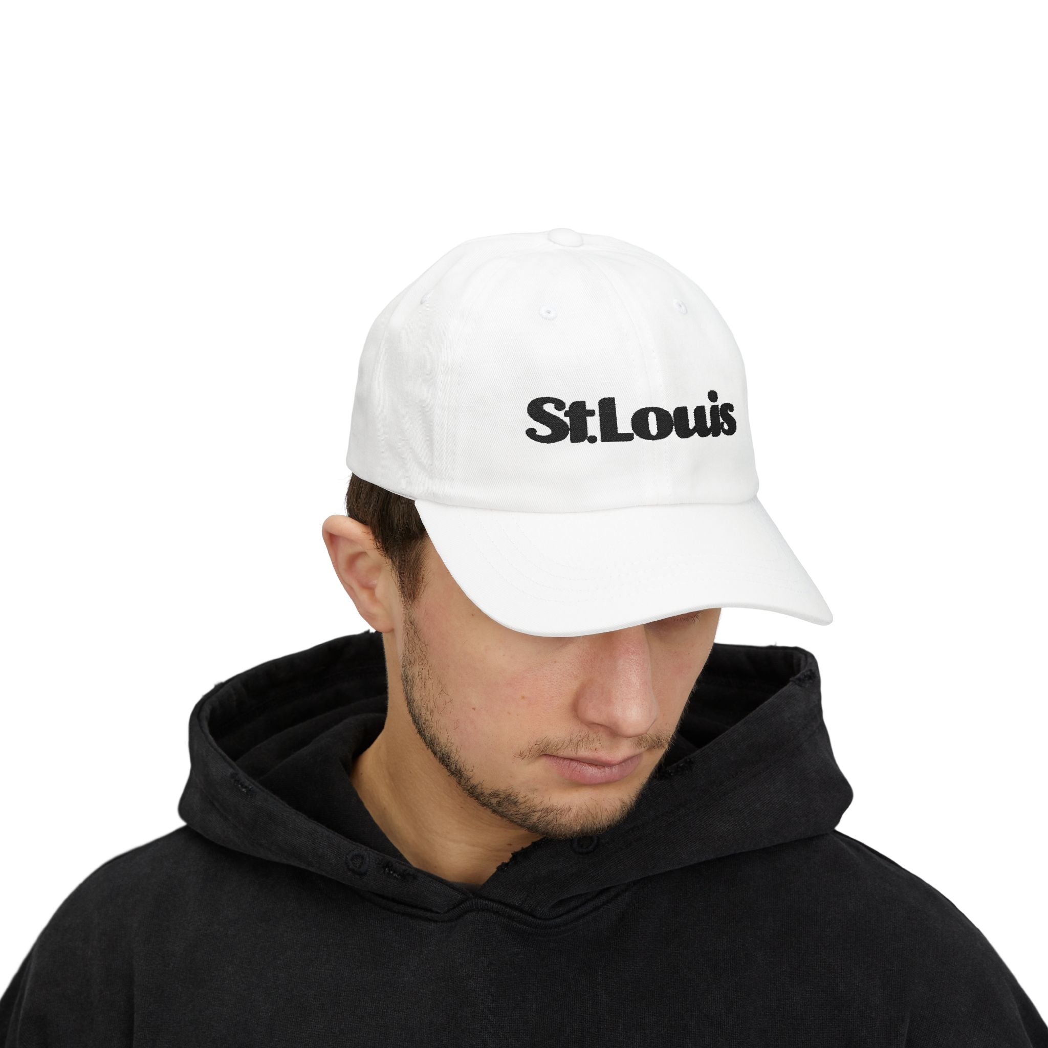 St. Louis Magazine Logo, Classic Dad Cap - White